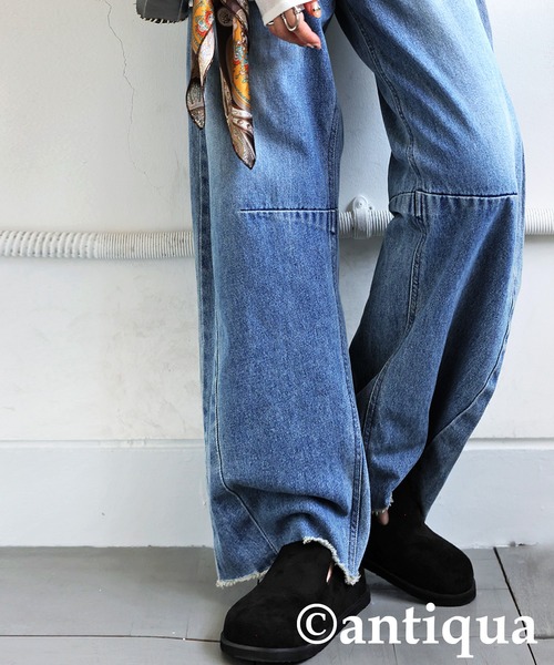 antiqua（アンティカ）の「スエード調サボサンダル（サンダル・レディース・ブラック/ホワイト系その他・23/25/24）」の14枚目の写真