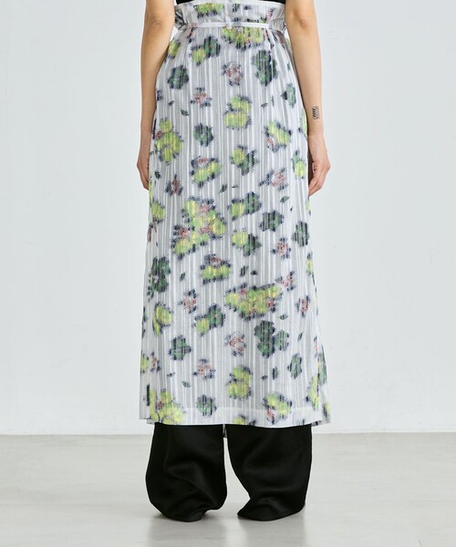 EDITION（エディション）の「フラワープリント ラップスカート（スカート・レディース・ホワイト系その他・FREE）」の5枚目の写真