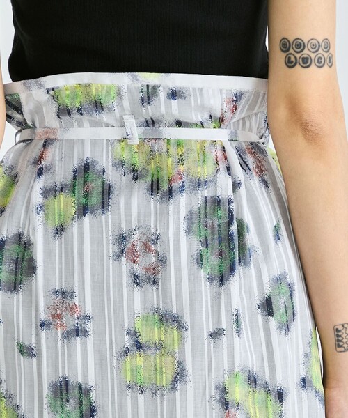 EDITION（エディション）の「フラワープリント ラップスカート（スカート・レディース・ホワイト系その他・FREE）」の7枚目の写真