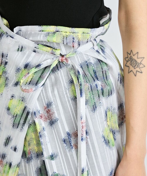 EDITION（エディション）の「フラワープリント ラップスカート（スカート・レディース・ホワイト系その他・FREE）」の8枚目の写真