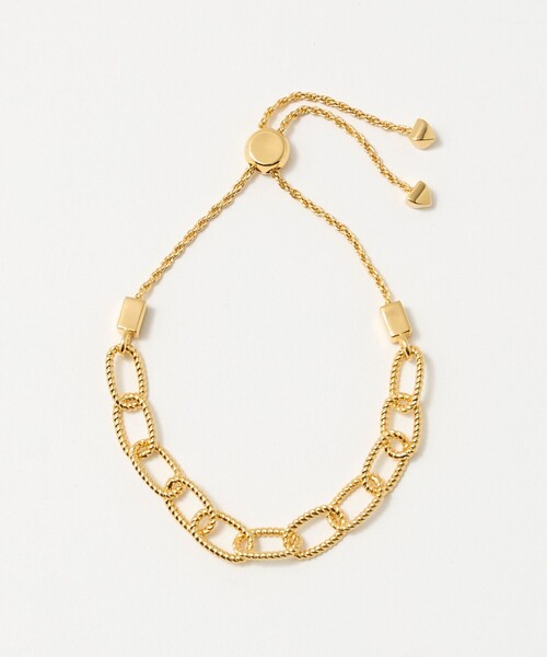 UNITED ARROWS（ユナイテッドアローズ）の「ADJ チェーン ブレスレット（ブレスレット・レディース・ゴールド/シルバー・FREE）」の2枚目の写真