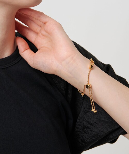 UNITED ARROWS（ユナイテッドアローズ）の「ADJ チェーン ブレスレット（ブレスレット・レディース・ゴールド/シルバー・FREE）」の4枚目の写真