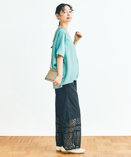 and myera(アンド マイラ)の「and myera ミントなスキッパーブラウス(シャツ/ブラウス・レディース・ミント・L/M/S/LL)」の7枚目の写真