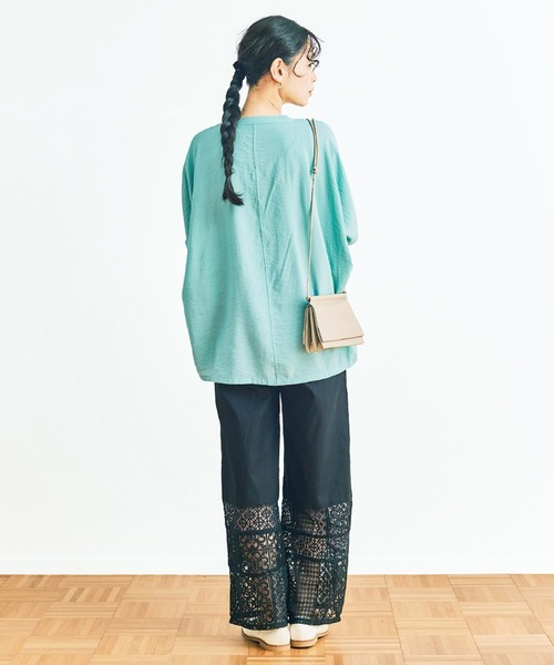 and myera(アンド マイラ)の「and myera ミントなスキッパーブラウス(シャツ/ブラウス・レディース・ミント・L/M/S/LL)」の8枚目の写真