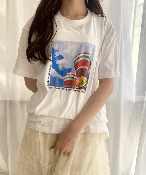 セール】フォトイラストデザイン半袖Tシャツ（Tシャツ/カットソー