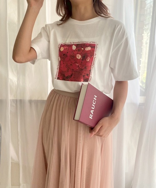 cuorequal（クオレコール）の「フォトイラストデザイン半袖Tシャツ（Tシャツ/カットソー・レディース・C/B/A・MEDIUM）」の3枚目の写真