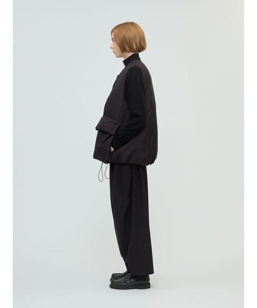 mizuiroind（ミズイロインド）の「mizuiro ind ダウンベスト（ベスト・レディース・ブラック/ライトグレー/ブラウン・FREE）」の13枚目の写真