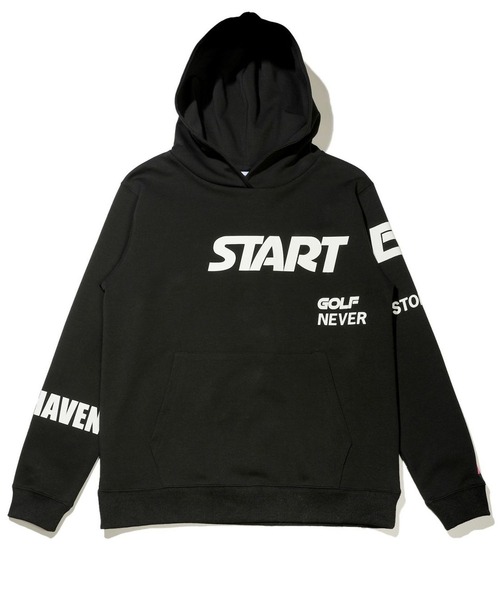 STARTER（スターター）の「◆STARTER GOLF◆スターターゴルフ 袖ロゴ刺繍ストレッチポンチプルオーバーパーカー SG-123013（パーカー・メンズ・ホワイト/ブラック/ピンク・XS/L）」の2枚目の写真