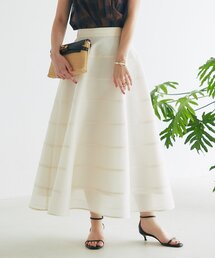 La boutique BonBon | 【お上品シルエット・低身長サイズあり】シアーサーキュラー切り替えスカート(スカート)