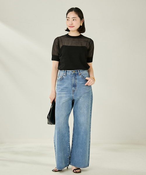 plageプラージュ＊SHEER C/Nニット＊新品未使用 セール】SHEER C/N ニット（ニット/セーター）｜Plage