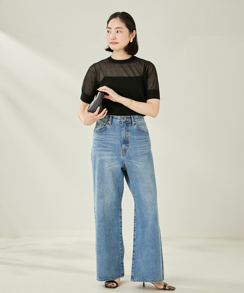 plageプラージュ＊SHEER C/Nニット＊新品未使用 セール】SHEER C/N ニット（ニット/セーター）｜Plage