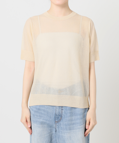 plageプラージュ＊SHEER C/Nニット＊新品未使用 セール】SHEER C/N ニット（ニット/セーター）｜Plage