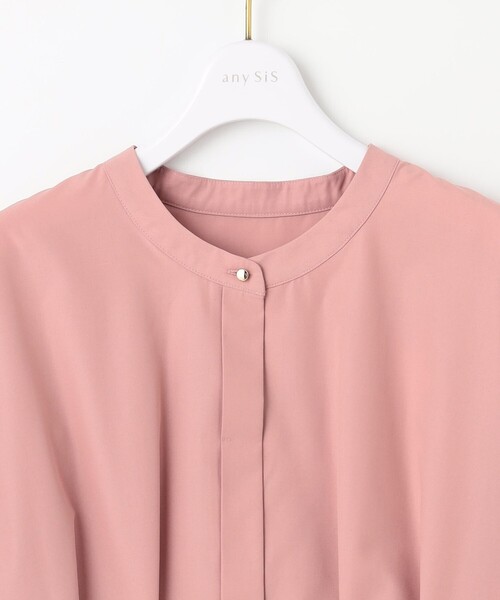 ANY SIS（エニィスィス）の「ウエストタックチュニック ブラウス（シャツ/ブラウス・レディース・ピンク系/パイングリーン系/ダルブルー系・X-SMALL）」の14枚目の写真