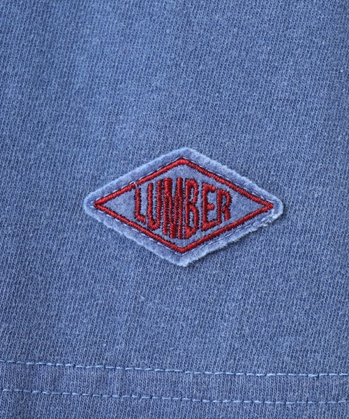 LUMBER（ランバー）の「ピグメント染めポケットロングＴシャツ（Tシャツ/カットソー・メンズ・ライトブルー/ネイビー/ネイビー系1/ピンク・M/L/XL）」の14枚目の写真