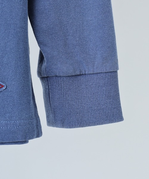 LUMBER（ランバー）の「ピグメント染めポケットロングＴシャツ（Tシャツ/カットソー・メンズ・ライトブルー/ネイビー/ネイビー系1/ピンク・M/L/XL）」の15枚目の写真