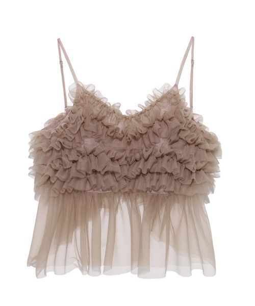 emmi(エミ)の「【USAGI ONLINE限定】チュールビスチェ(Tシャツ/カットソー・レディース・ライトグレー/ブラウン・F)」の13枚目の写真