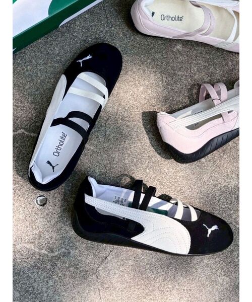 PUMA（プーマ）の「【PUMA】SPEEDCAT BALLET SD WNS（スニーカー・レディース・ピンク/ブラック・LARGE/MEDIUM）」の2枚目の写真