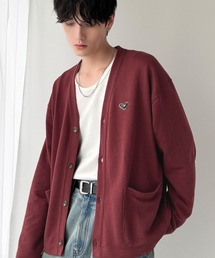 Classical Origin(�N���V�J���I���W��)�́u�قǂ悢���t���B�v�h�J���藠�уX�E�F�b�g�f�ރJ�[�f�B�K���i�����j�^Embroidered Design Sweat Cardigan(�J�[�f�B�K��/�{����)