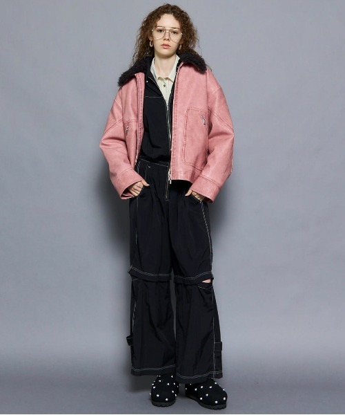 MAISON SPECIAL(メゾンスペシャル)の「Tuck Stripe Short Shirt/タックストライプショートシャツ(シャツ/ブラウス・レディース・ネイビー/グレー/ホワイト・FREE)」の18枚目の写真