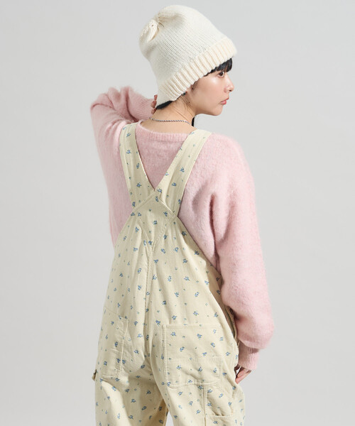 セール】カントリーフラワー コーデュロイオーバーオール