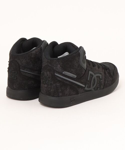 DC SHOES（ディーシーシューズ）の「DC SHOES ディーシーシューズ UNIVERSITY MID TX SE レディーススニーカー ハイカット ミッドカット(ユニバーシティミッドTXSN)（スニーカー・レディース・ブラック×グレー・23.0cm/23.5cm/24.0cm/24.5cm/25.0cm）」の2枚目の写真
