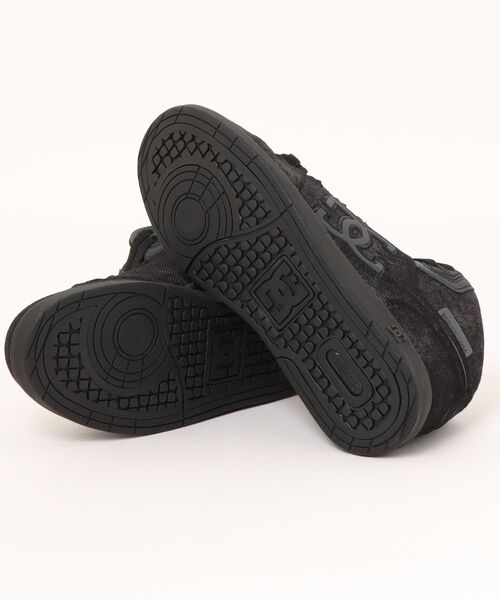 DC SHOES（ディーシーシューズ）の「DC SHOES ディーシーシューズ UNIVERSITY MID TX SE レディーススニーカー ハイカット ミッドカット(ユニバーシティミッドTXSN)（スニーカー・レディース・ブラック×グレー・23.0cm/23.5cm/24.0cm/24.5cm/25.0cm）」の3枚目の写真
