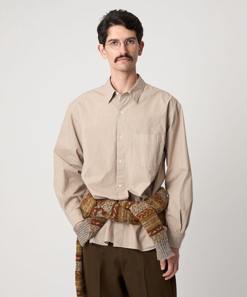 Steven Alan / ガーメントダイ ポプリン レギュラーカラー シャツ STEVEN ALAN シャツ 「Steven Alan」 ガーメントダイ ポプリン