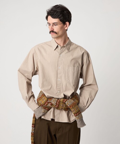 セール】＜Steven Alan＞ ガーメントダイ ポプリン レギュラーカラー