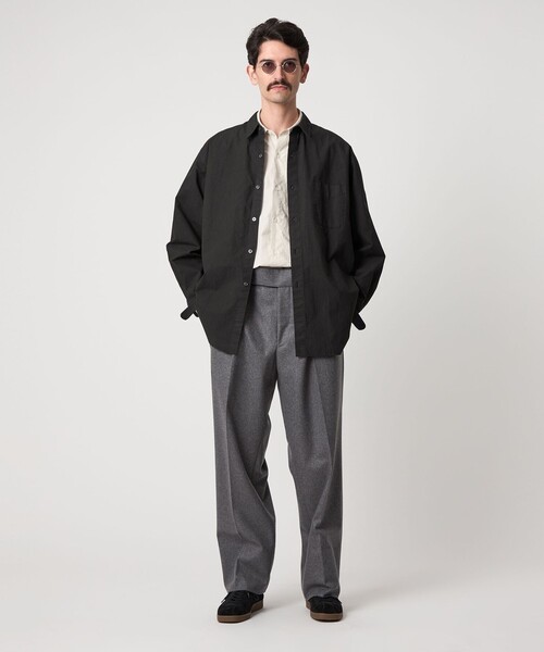 Steven Alan（スティーブンアラン）の「＜Steven Alan＞ ガーメントダイ ポプリン レギュラーカラー シャツ LOOSE（シャツ/ブラウス・メンズ・ベージュ/ダークブラウン/ブラック・S/M/L/XL）」の18枚目の写真