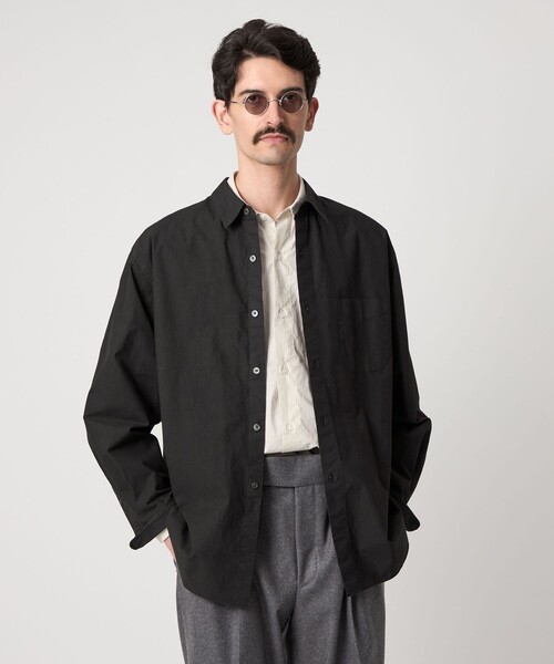 Steven Alan / ガーメントダイ ポプリン レギュラーカラー シャツ Steven Alan＞ ガーメントダイ ポプリン レギュラーカラー シャツ LOOSE