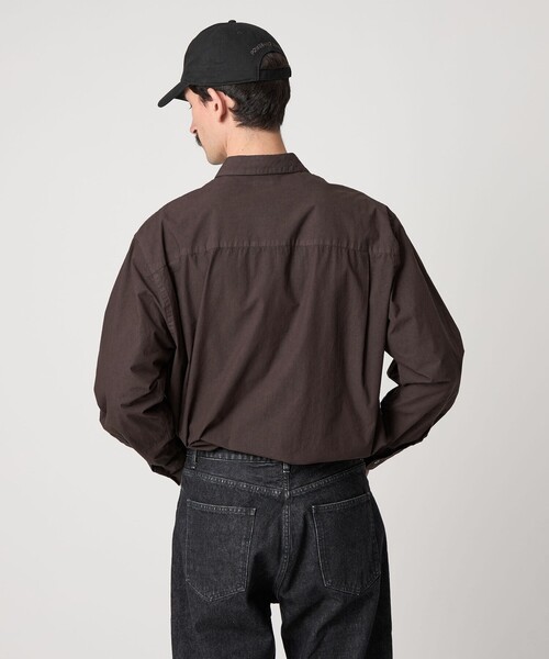 セール】＜Steven Alan＞ ガーメントダイ ポプリン レギュラーカラー