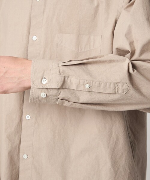 Steven Alan（スティーブンアラン）の「＜Steven Alan＞ ガーメントダイ ポプリン レギュラーカラー シャツ LOOSE（シャツ/ブラウス・メンズ・ベージュ/ダークブラウン/ブラック・S/M/L/XL）」の8枚目の写真