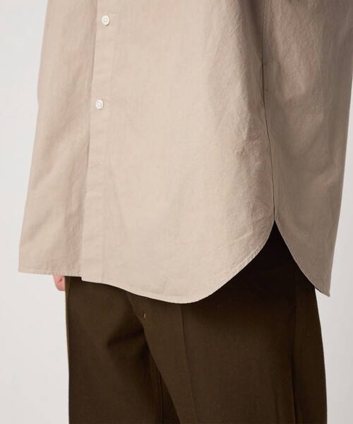 Steven Alan（スティーブンアラン）の「＜Steven Alan＞ ガーメントダイ ポプリン レギュラーカラー シャツ LOOSE（シャツ/ブラウス・メンズ・ベージュ/ダークブラウン/ブラック・S/M/L/XL）」の12枚目の写真