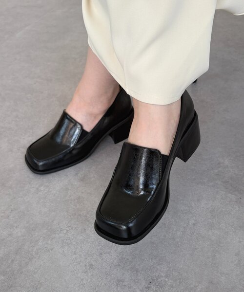 Thevon（ゼボン）の「ヒールローファー（ブーツ・レディース・ブラック・L/M）」の4枚目の写真