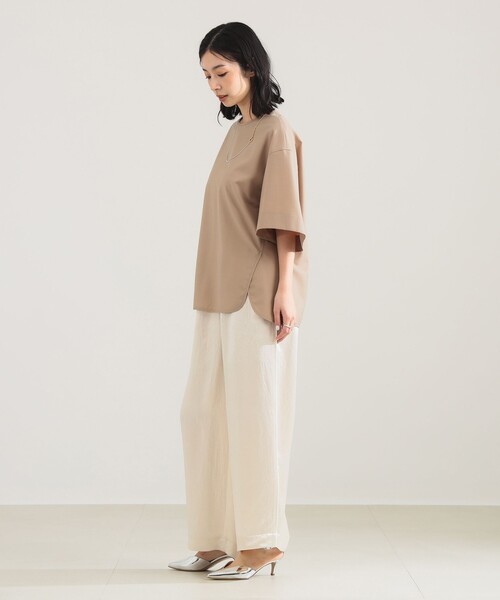 Demi-Luxe BEAMS（デミルクス ビームス）の「【12/4値下げ】ウール トロピカル フレアスリーブ プルオーバー［手洗い可］（シャツ/ブラウス・レディース・チャコールグレー/ベージュ・ONE SIZE）」の13枚目の写真