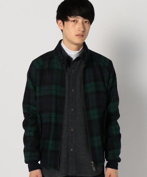 blue】SHIPS シップス スイングトップ BARACUTA 36 SHIPS スイング