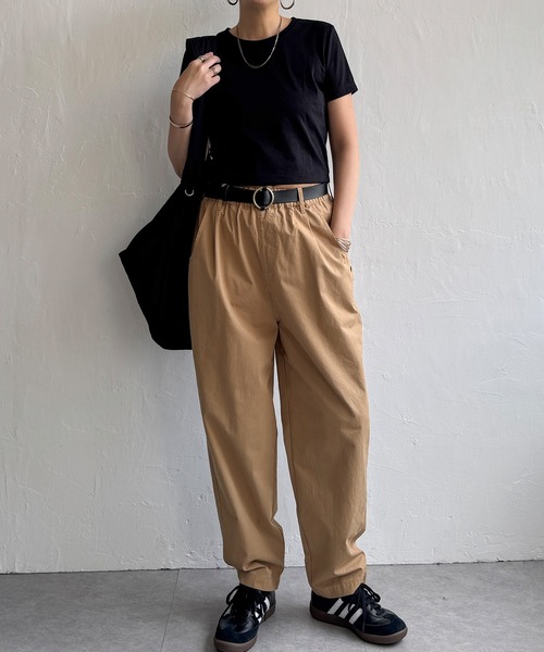 LBC(エルビーシー)の「コットンツイルワークシェフパンツ(その他パンツ・レディース・ベージュ/チャコールグレー/カーキ・M/L)」の4枚目の写真