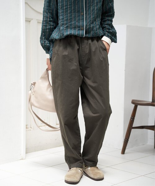 LBC(エルビーシー)の「コットンツイルワークシェフパンツ(その他パンツ・レディース・ベージュ/チャコールグレー/カーキ・M/L)」の6枚目の写真