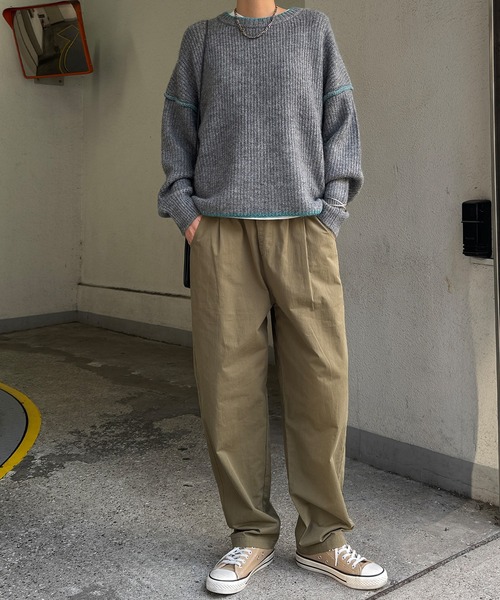 LBC(エルビーシー)の「コットンツイルワークシェフパンツ(その他パンツ・レディース・ベージュ/チャコールグレー/カーキ・M/L)」の8枚目の写真