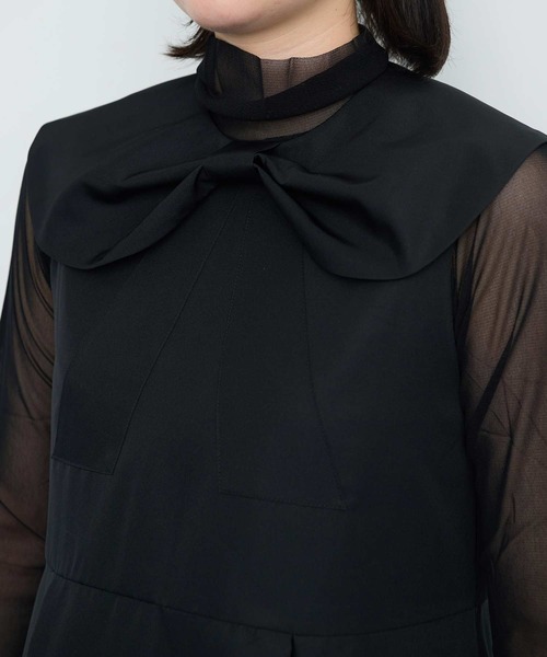 I am I in fact...（アイアムアイインファクト）の「BLACK RIBBON ワンピース（ワンピース・レディース・ブラック・FREE）」の2枚目の写真