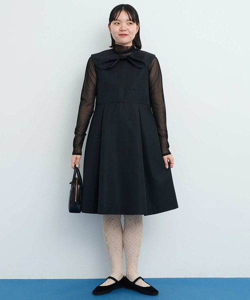 I am I in fact...（アイアムアイインファクト）の「BLACK RIBBON ワンピース（ワンピース・レディース・ブラック・FREE）」の3枚目の写真