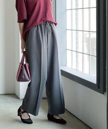 OPAQUE.CLIP | 《SS-LLサイズ》ストレッチ美脚イージーワイドパンツ【防シワ/洗濯機洗い可】(その他パンツ)