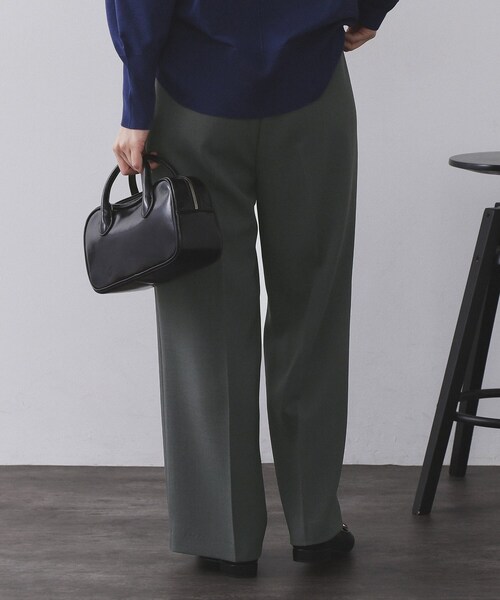 OPAQUE.CLIP（オペークドットクリップ）の「《SS-LLサイズ》ストレッチ美脚イージーワイドパンツ【防シワ/洗濯機洗い可】（その他パンツ・レディース・ブラウン系/ブラック/グレー・38/34/36/40/42）」の19枚目の写真