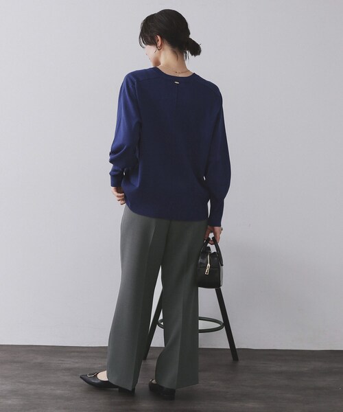 OPAQUE.CLIP（オペークドットクリップ）の「《SS-LLサイズ》ストレッチ美脚イージーワイドパンツ【防シワ/洗濯機洗い可】（その他パンツ・レディース・ブラウン系/ブラック/グレー・38/34/36/40/42）」の21枚目の写真