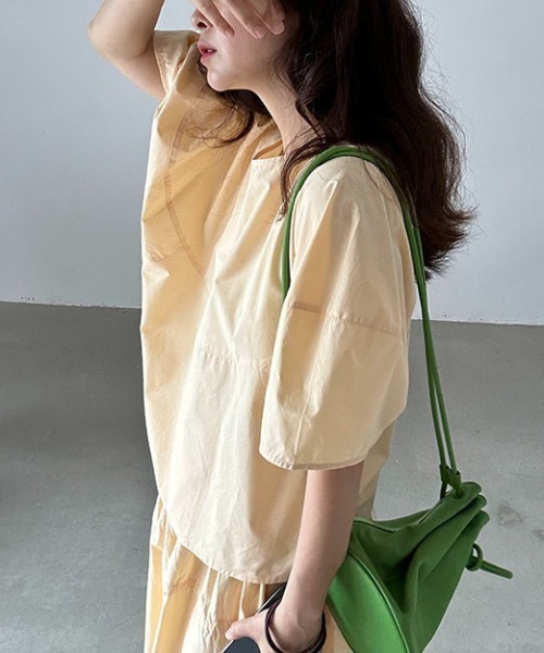 Aelina(エリナ)の「半袖トップス+スカートセットアップ(セットアップ・レディース・ブルー/イエロー・F)」の10枚目の写真