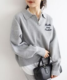 《一部カラーWEB限定》フロッキーロゴニットポロ
