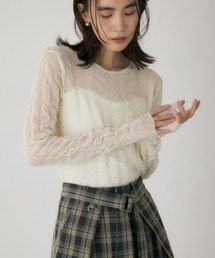 シャーリングシアーニット　秋服 / 長袖 / シアートップス