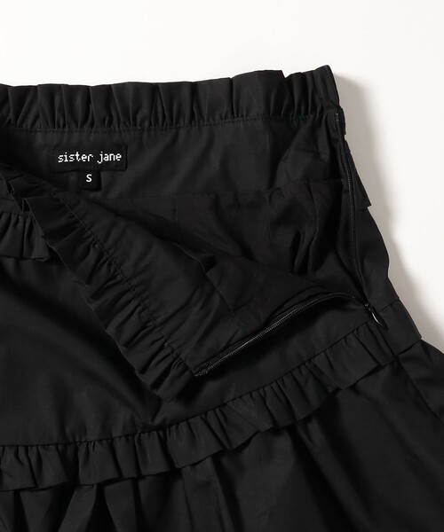 Ray BEAMS(レイビームス)の「sister jane / Birdie Ruffle Mini Skirt(スカート・レディース・ブラック・SMALL)」の3枚目の写真