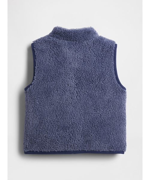 GAP(ギャップ)の「ボア ユーティリティベスト (幼児・ベビー)(ベスト・キッズ・ブルー・90cm/95cm/100cm/105cm/110cm/80cm)」の2枚目の写真