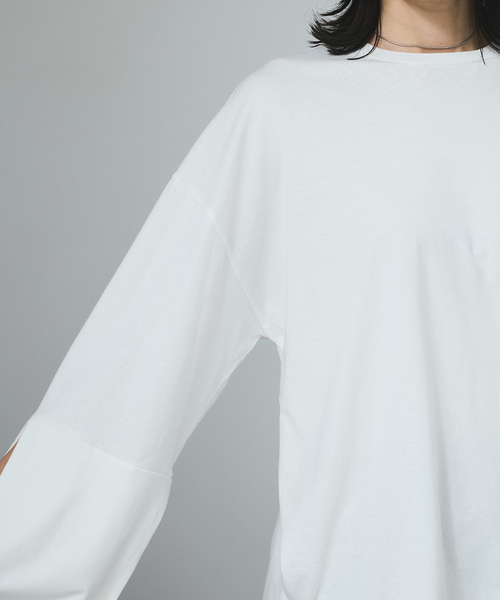 SALON adam et rope'(サロン アダム エ ロペ)の「【J'aDoRe・店舗限定】【Baserange(ベースレンジ)】HARBOUR LONG SLEEVE TEE(Tシャツ/カットソー・レディース・ホワイト・S)」の11枚目の写真